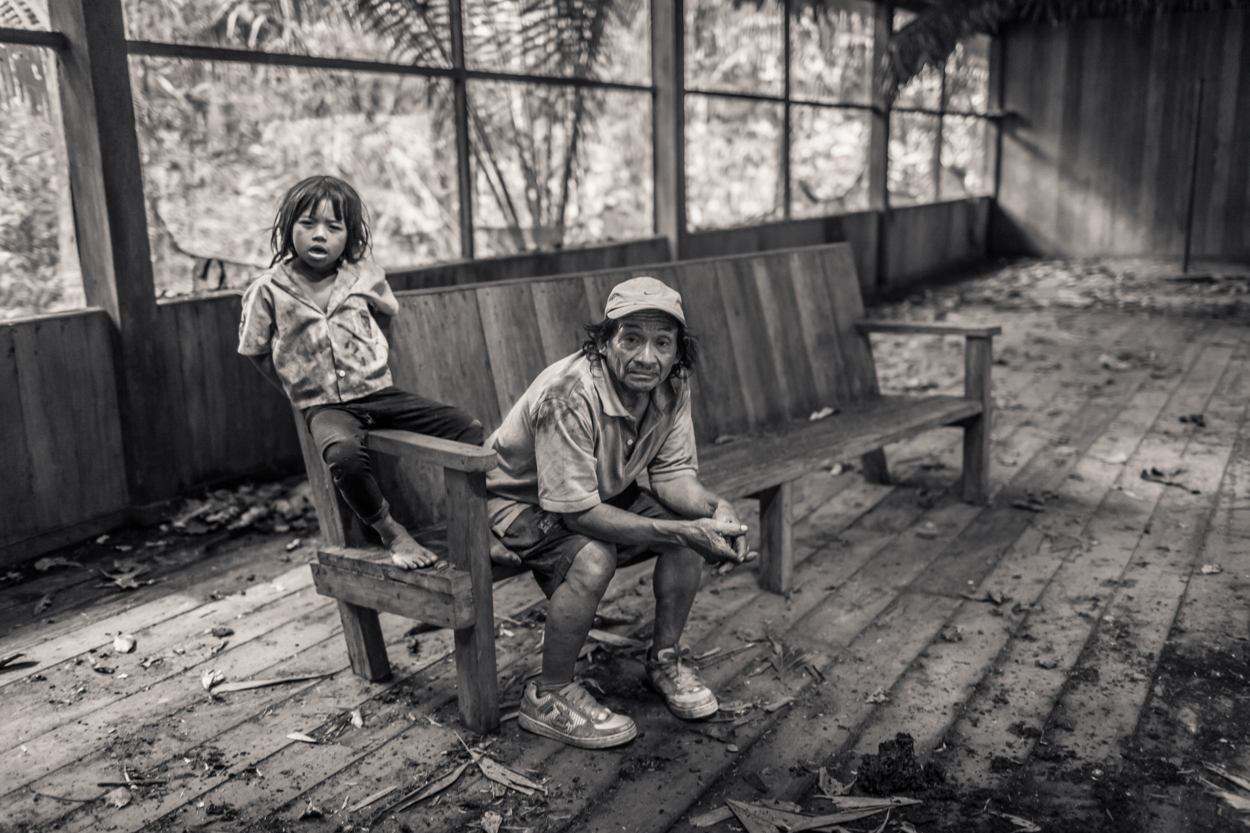 Jon Cox and Andrew Bale, Abandoned Eco-Lodge, 2016, platinum palladium print, 12 x 8 in.