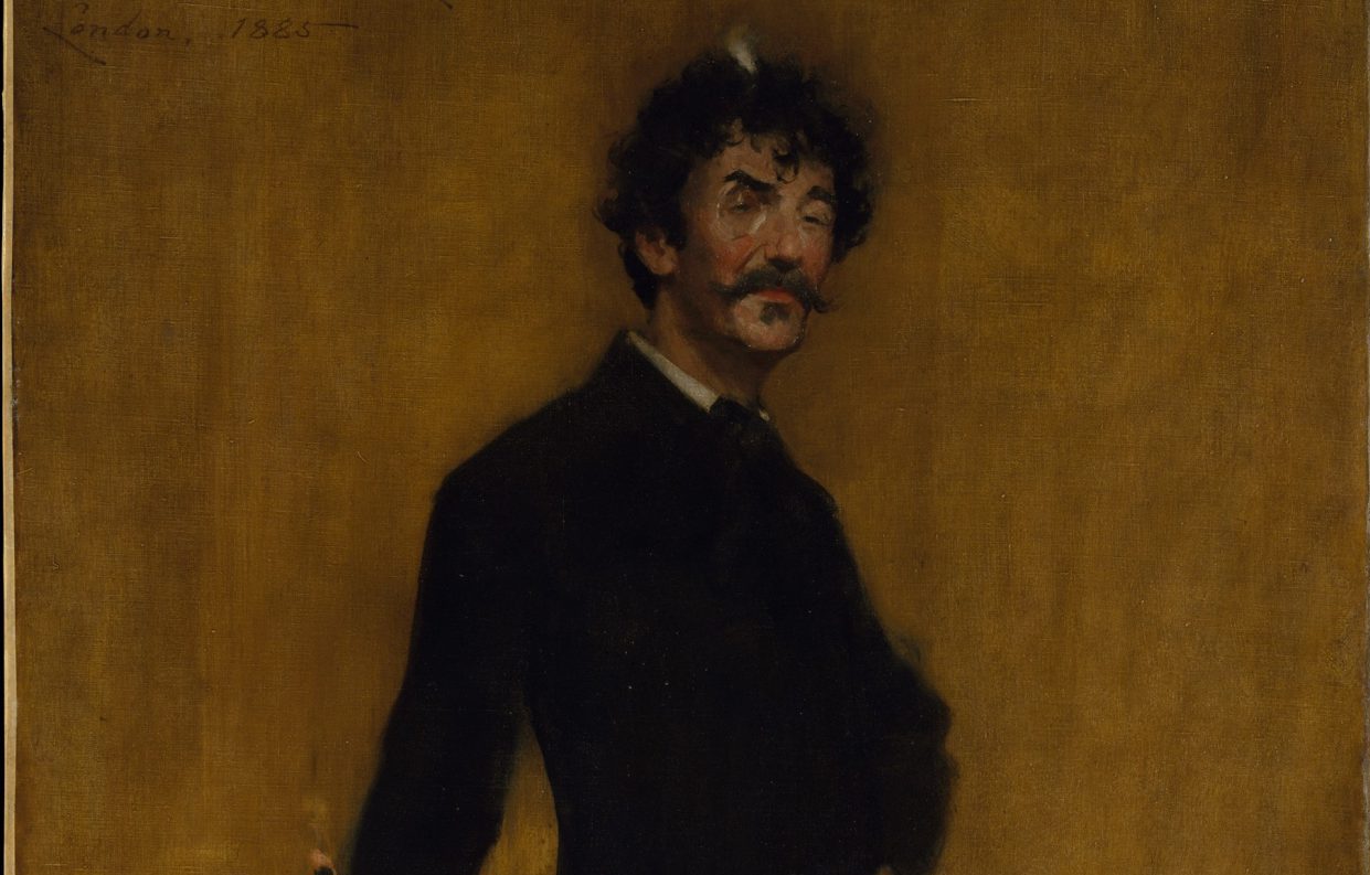 A portrait of Whistler by William Merritt Chase