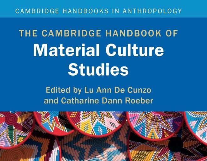 cropped photo of the cover of The Cambridge Handbook of Material Culture Studies